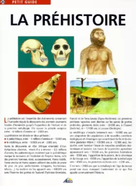 Couverture du produit · La prehistoire. petit guide nø20