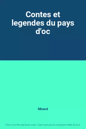 Couverture du produit · Contes et legendes du pays d'oc