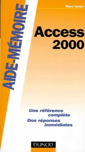 Couverture du produit · Aide-mémoire : Access 2000