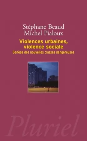 Couverture du produit · Violences urbaines, violence sociale