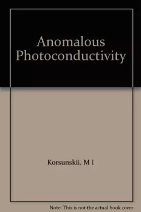 Couverture du produit · Anomalous Photoconductivity
