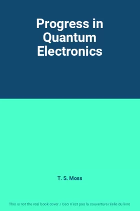 Couverture du produit · Progress in Quantum Electronics