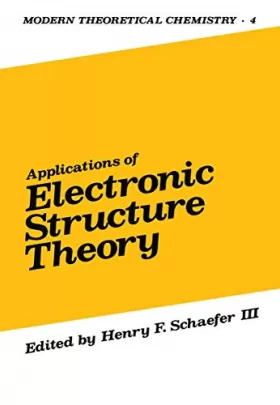 Couverture du produit · Applications of Electronic Structure Theory