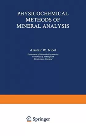 Couverture du produit · Physicochemical methods of mineral analysis
