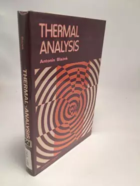 Couverture du produit · Thermal analysis (Van Nostrand Reinhold series in analytical chemistry)