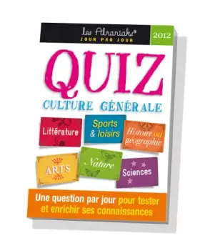 Couverture du produit · Quiz Culture générale 2012