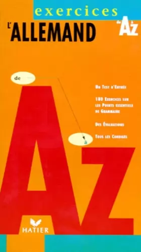 Couverture du produit · L'allemand de A à Z exercices, édition 97