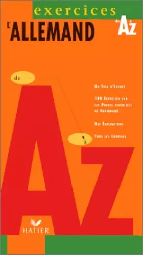 Couverture du produit · L'allemand de A à Z exercices, édition 97