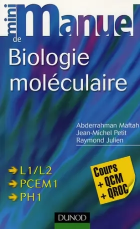 Couverture du produit · Mini manuel de biologie moléculaire