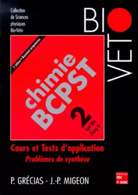 Couverture du produit · Chimie BCPST, numéro 2 : Cours et application