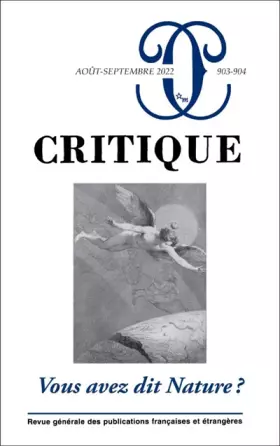 Couverture du produit · Critique 903-904 : Vous avez dit Nature ?