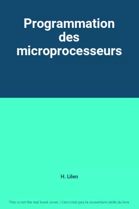 Couverture du produit · Programmation des microprocesseurs