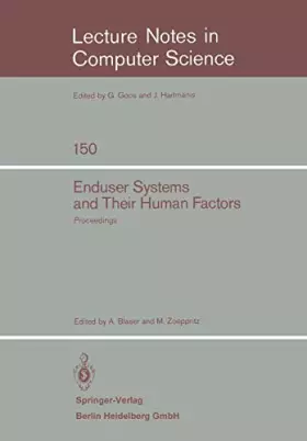 Couverture du produit · Enduser Systems and Their Human Factors: Proceedings of the Scientific Symposium Conducted on the Occasion of the 15th Annivers