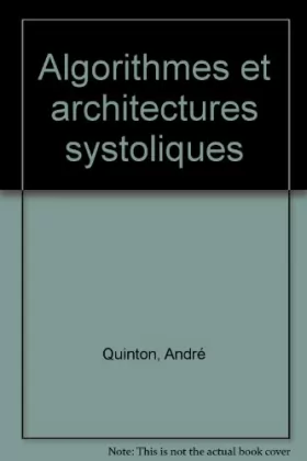 Couverture du produit · Algorithmes et architectures systoliques