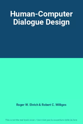 Couverture du produit · Human-Computer Dialogue Design