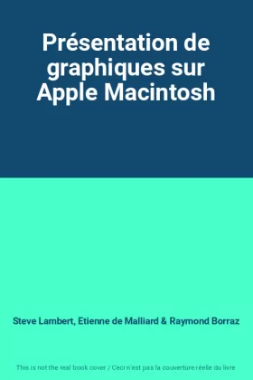 Couverture du produit · Présentation de graphiques sur Apple Macintosh