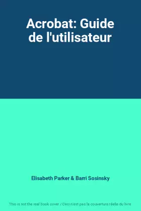 Couverture du produit · Acrobat: Guide de l'utilisateur