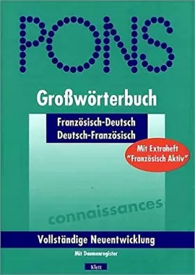 Couverture du produit · Pons grosswörterbuch französisch-deutsch, deutsch-französisch