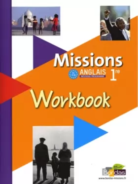 Couverture du produit · Anglais 1e Missions : Workbook, nouveau programme