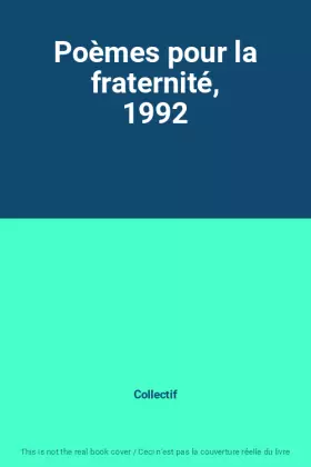 Couverture du produit · Poèmes pour la fraternité, 1992
