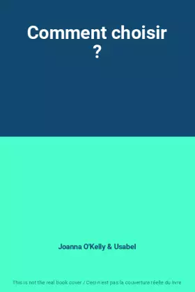 Couverture du produit · Comment choisir ?