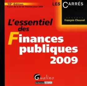 Couverture du produit · L'essentiel des Finances publiques 2009