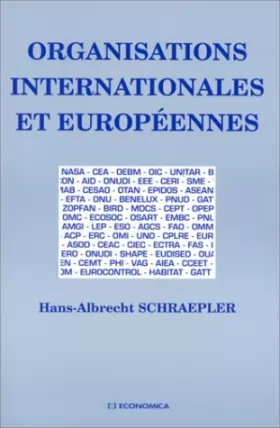 Couverture du produit · Organisations internationales et européennes