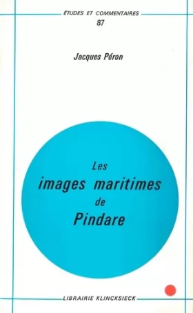 Couverture du produit · Les images maritimes de Pindare