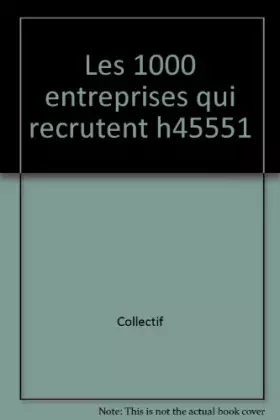 Couverture du produit · Les 1000 entreprises qui recrutent