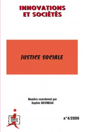 Couverture du produit · Innovations et Sociétés, N° 4/2009 : Justice sociale
