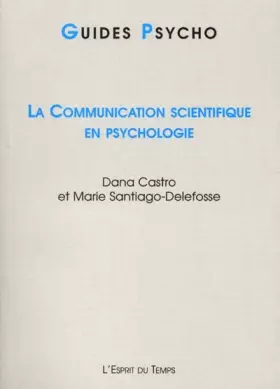 Couverture du produit · La communication scientifique en psychologie