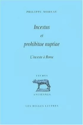 Couverture du produit · Incestus et prohibitae : L'Inceste à Rome