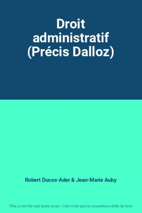 Couverture du produit · Droit administratif (Précis Dalloz)