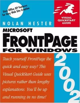 Couverture du produit · FrontPage 2002 for Windows: Visual QuickStart Guide