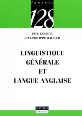 Couverture du produit · Linguistique générale et langue anglaise