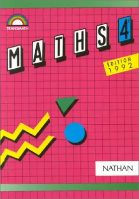 Couverture du produit · Maths 4e, édition 1992