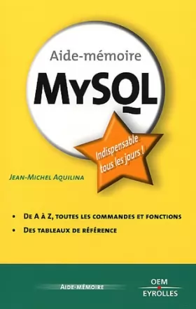 Couverture du produit · MySQL
