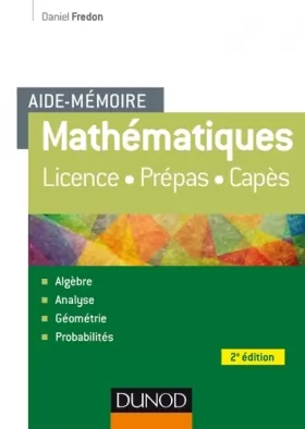 Couverture du produit · Aide-Mémoire - Mathématiques - 2e éd.