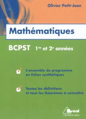 Couverture du produit · Maths BCPST 1ère et 2ème année