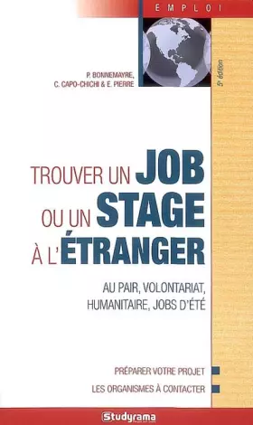 Couverture du produit · Trouver un job ou un stage a l'étranger