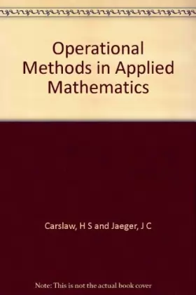 Couverture du produit · Operational Methods in Applied Mathematics