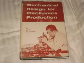 Couverture du produit · Mechanical Design for Electronics Production