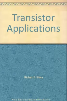 Couverture du produit · Transistor Applications