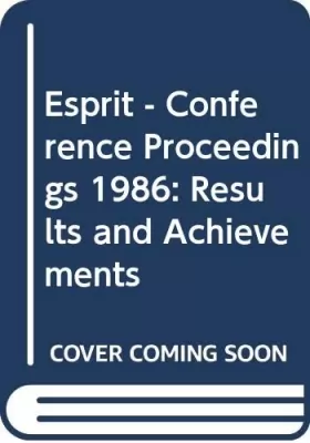 Couverture du produit · Esprit - Conference Proceedings: Results and Achievements