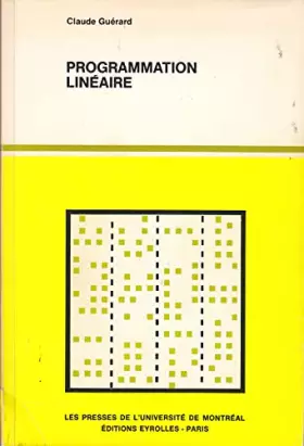 Couverture du produit · Programmation lineaire (French Edition)