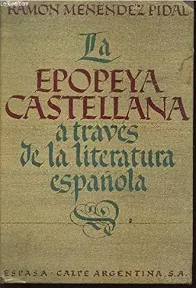 Couverture du produit · LA EPOPEYA CASTELLANA A TRAVES DE LA LITERATURA ESPANOLA