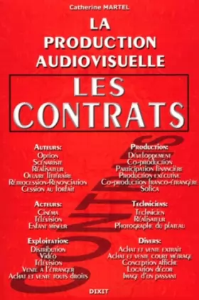 Couverture du produit · Production audio. Les contrats