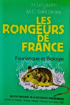 Couverture du produit · Les rongeurs de France : Faunistique et biologie