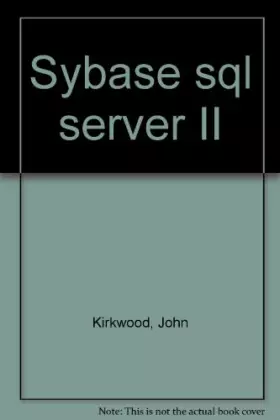 Couverture du produit · Sybase SQL server 11