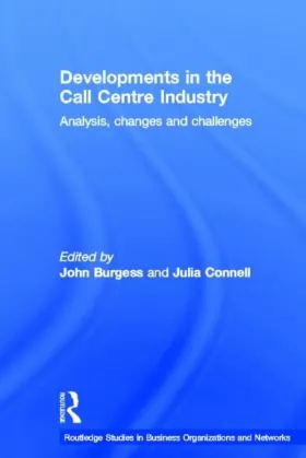 Couverture du produit · Developments in the Call Centre Industry: Analysis, Changes and Challenges